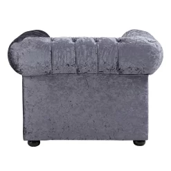 Chesterfield Crushed Velvet Armchair - Petrol Blue -Furniture Series Store 12882324 1234843612967241