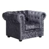 Chesterfield Crushed Velvet Armchair - Petrol Blue -Furniture Series Store 12882324 9085036616365010