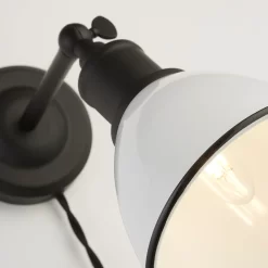 Country Living Farmhouse Plug In Wall Light - White -Furniture Series Store 12882888 9254860936882618