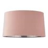 House Beautiful Samet Velvet Drum Shade - Pink - 45cm -Furniture Series Store 12882893 7614861162278879
