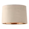 House Beautiful Samet Velvet Drum Shade - Champagne - 30cm