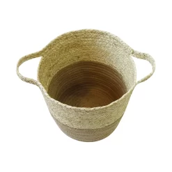 Neutral Corn And Jute Medium Woven Basket -Furniture Series Store 12886599 1214857031649487