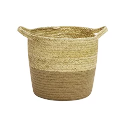 Neutral Corn And Jute Medium Woven Basket