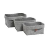 Set Of 3 Grey Oval Felt Baskets -Furniture Series Store 12886601 1724857031602681