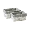Set Of 2 White Willow Lined Baskets 2 Set Of 2 White Willow Lined Baskets -Furniture Series Store 12886609 1534857031704348