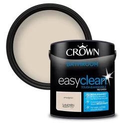 Crown Easyclean® Mouldguard+ Bathroom Mid Sheen Washable Multi Surface Paint Paint Wheatgrass® - 2.5 L