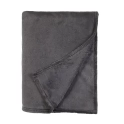 Fleece Throw Charcoal 120x150cm