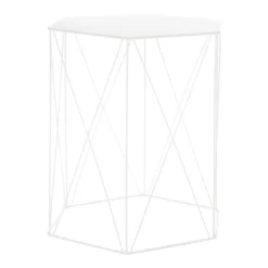Hex Side Table Set Of 2 White 11 Hex Side Table Set Of 2 White -Furniture Series Store 12888151 2014947208431936