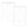 Hex Side Table Set Of 2 White -Furniture Series Store 12888151 8844947208302207