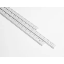 Anti-bacterial Twin Slot Shelving Kit - 1981mm White Twinslot And 120mm Brackets - White