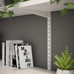 Anti-bacterial Twin Slot Shelving Kit - 1219mm White Twinslot And 320mm Brackets - White -Furniture Series Store 12889031 1684843290890442