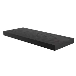 Flexi Storage Decorative Shelving Floating Shelf Black Oak 600x38x240mm