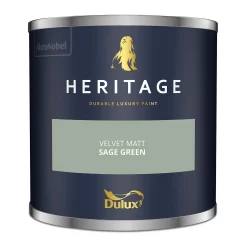 Dulux Heritage Matt Emulsion Paint Sage Green - Tester 125ml -Furniture Series Store 12891352 4894843800397110