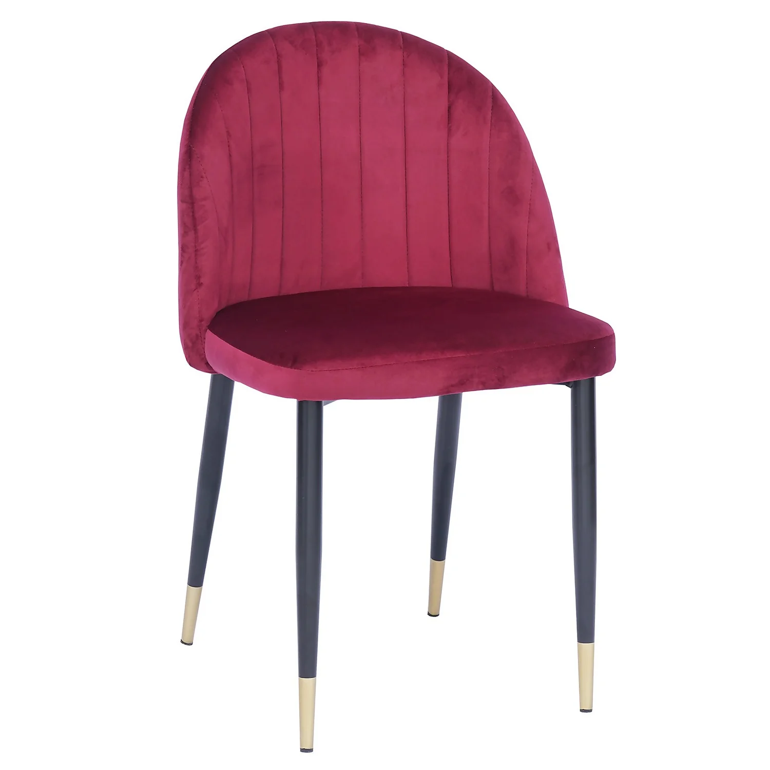 Illona Velvet Dining Chairs - Set Of 2 - Berry 5 Illona Velvet Dining Chairs - Set Of 2 - Berry - Image 3