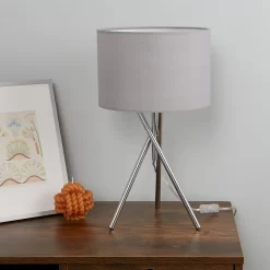 Bella Tripod Table Lamp - Grey -Furniture Series Store 12908191 1005042039994156