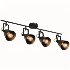 Abigail 4 Lamp Spotlight Bar - Black