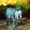 Solar Silhouette Elephant - 34x23.5x38cm -Furniture Series Store 12912163 1185042102261796