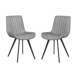 Dalston Dining Chair - Set Of 2 - Silver