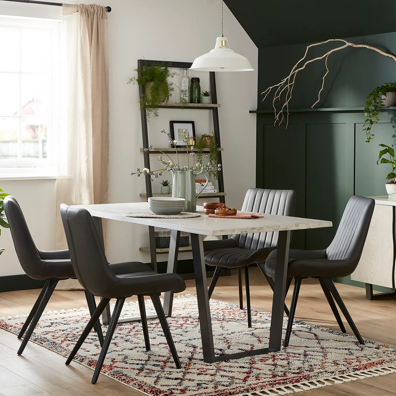 Dalston Grey Ash Ladder Shelf 4 Dalston Grey Ash Ladder Shelf - Image 2