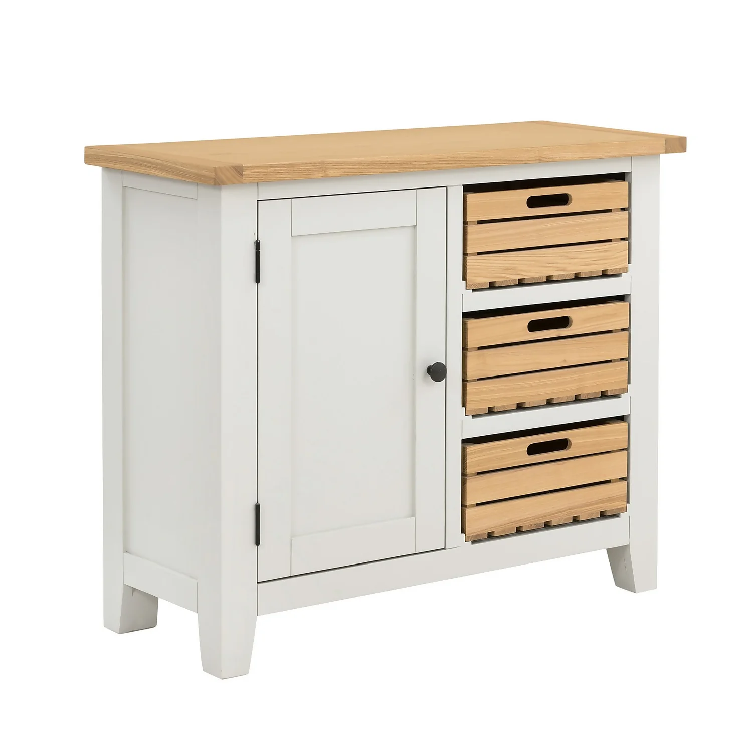Ashstead Small Sideboard - Oak & Ivory 3 Ashstead Small Sideboard - Oak & Ivory