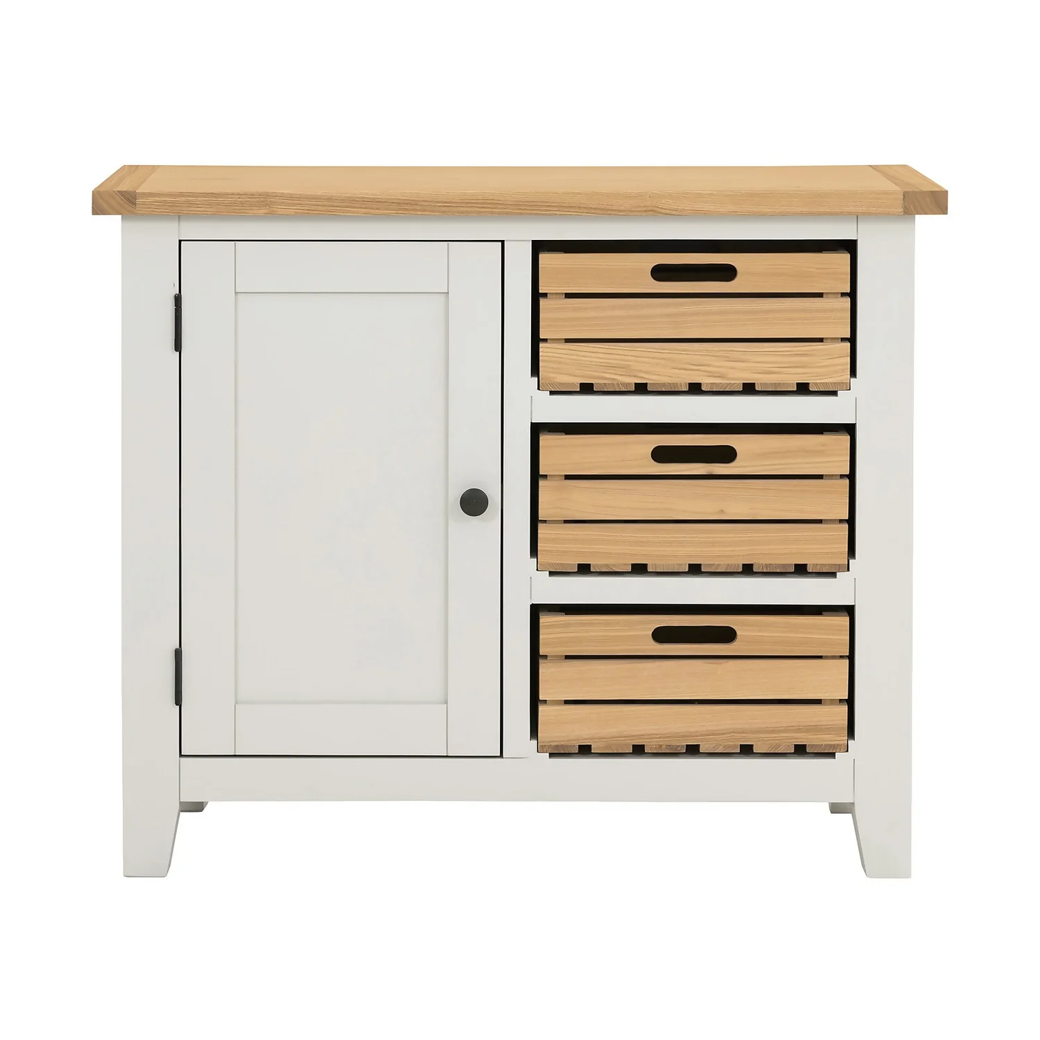 Ashstead Small Sideboard - Oak & Ivory 6 Ashstead Small Sideboard - Oak & Ivory - Image 4