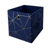 Clever Cube Velvet Geometric Insert - Navy & Gold 1 Clever Cube Velvet Geometric Insert - Navy & Gold -Furniture Series Store 12932950 1104887876578460