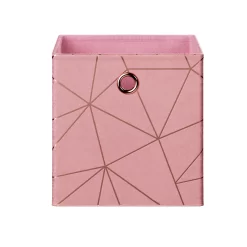 Clever Cube Velvet Geometric Insert - Pink & Rose Gold 7 Clever Cube Velvet Geometric Insert - Pink & Rose Gold -Furniture Series Store 12932960 1744887876808350