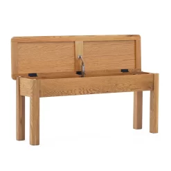 Norbury Storage Dining Bench - Oak -Furniture Series Store 12940845 1674874669675706