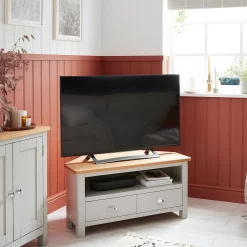 Norbury Corner TV Stand - Grey -Furniture Series Store 12940851 9754938451585239