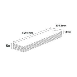 Plancs Granite Self-Adhesive Vinyl Floor Tile - 5pc Pack Covers 0.93sqm -Furniture Series Store 12968594 6614946463296733