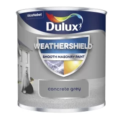 Dulux Weathershield Smooth Masonry Paint Concrete Grey - Tester 250ml