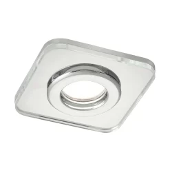 Bathstore Triotone Square Clear Glass Downlight