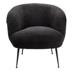 Tori Boucle Tub Chair - Black -Furniture Series Store 13130400 2084919264914449