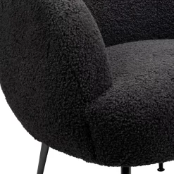 Tori Boucle Tub Chair - Black -Furniture Series Store 13130400 9684919264964372