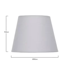 Clyde Grey Taper Shade - 20cm -Furniture Series Store 13139363 1074900551804975