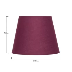 Clyde Plum Taper Shade - 20cm -Furniture Series Store 13139369 7994900551803076