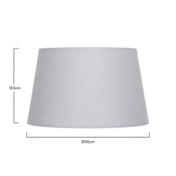 Clyde Grey Taper Shade - 30cm -Furniture Series Store 13139372 1424900552337667