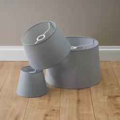 Clyde Grey Taper Shade - 30cm -Furniture Series Store 13139372 2004920559620894