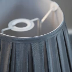 Raye Dove Pleated Taper Silk Shade - 30cm -Furniture Series Store 13139400 1214944148100124