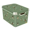 Curver Stockholm Bees Deco Storage Box - Green - 22L -Furniture Series Store 13169626 1084898511788397