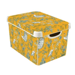 Curver Stockholm Stork Deco Storage Box - Yellow - 22L