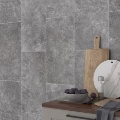 None Palio Grey Ceramic Wall & Floor Tile 300 X 600mm