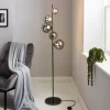 Orb II 5 Light Floor Lamp - Black Chrome Smoke -Furniture Series Store 13208304 1824896912909747