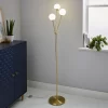 Orb 3 Light Floor Lamp - Brass & Opal -Furniture Series Store 13208308 1494896912940950