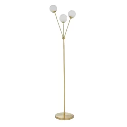 Orb 3 Light Floor Lamp - Brass & Opal -Furniture Series Store 13208308 5914896912993144