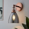 Decan Wall Light - Smoke & Copper
