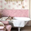 Country Living Artisan Peony Blush Ceramic Wall Tile 75 X 150mm - 0.5sqm Pack -Furniture Series Store 13220554 4395051390600370