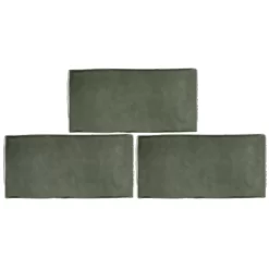 Country Living Artisan Moss Green Ceramic Wall Tile 75 X 150mm - 0.5sqm Pack 11 Country Living Artisan Moss Green Ceramic Wall Tile 75 X 150mm - 0.5sqm Pack -Furniture Series Store 13220561 4064916415692208