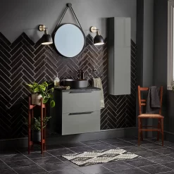 House Beautiful Aurelia Liquorice Ceramic Wall Tile 75 X 300mm - 0.5sqm Pack -Furniture Series Store 13220563 9214909608085671