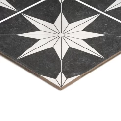 Country Living Starry Skies Black North Star Porcelain Floor & Wall Tile 1.42sqm Pack - 450x450mm -Furniture Series Store 13220589 1734915122511557